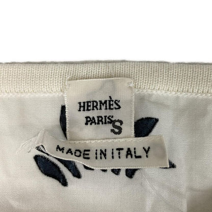 Hermes Short Sleeved Cut and Sewn Size 34 S Women - 56-7761 White Yellow and