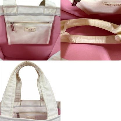 Chanel Miami Cruise Line Tote Bag Canvas A46069 White Ladies Chanel Preowned