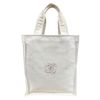Chanel Miami Cruise Line Tote Bag Canvas A46069 White Ladies Chanel Preowned