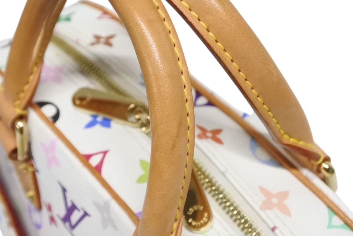 Louis Vuitton Handbag Takashi Murakami White Multicolor Gold — view 6