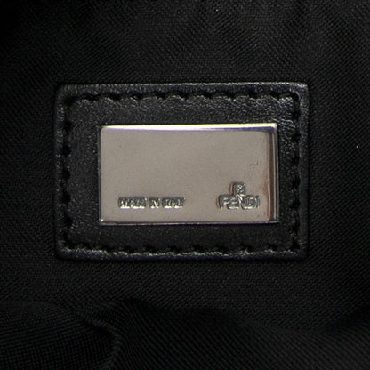 Fendi Small Flap Crossbody Black Zucchino Canvas