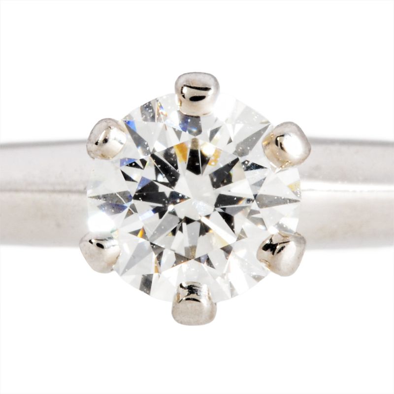 Tiffany & Co Tiffany & Co Solitaire Ring with Diamonds 0.23ct Approx Size 10