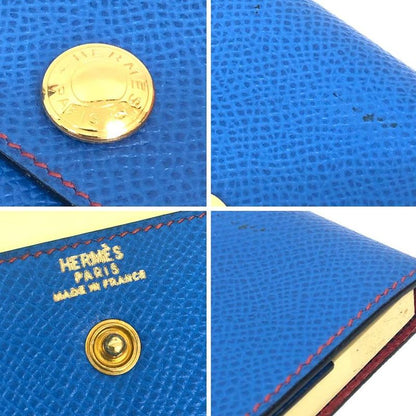 Hermes Post-It Case Aradif Azideh Adejif Sticky Note Case Leather Blue Stationer