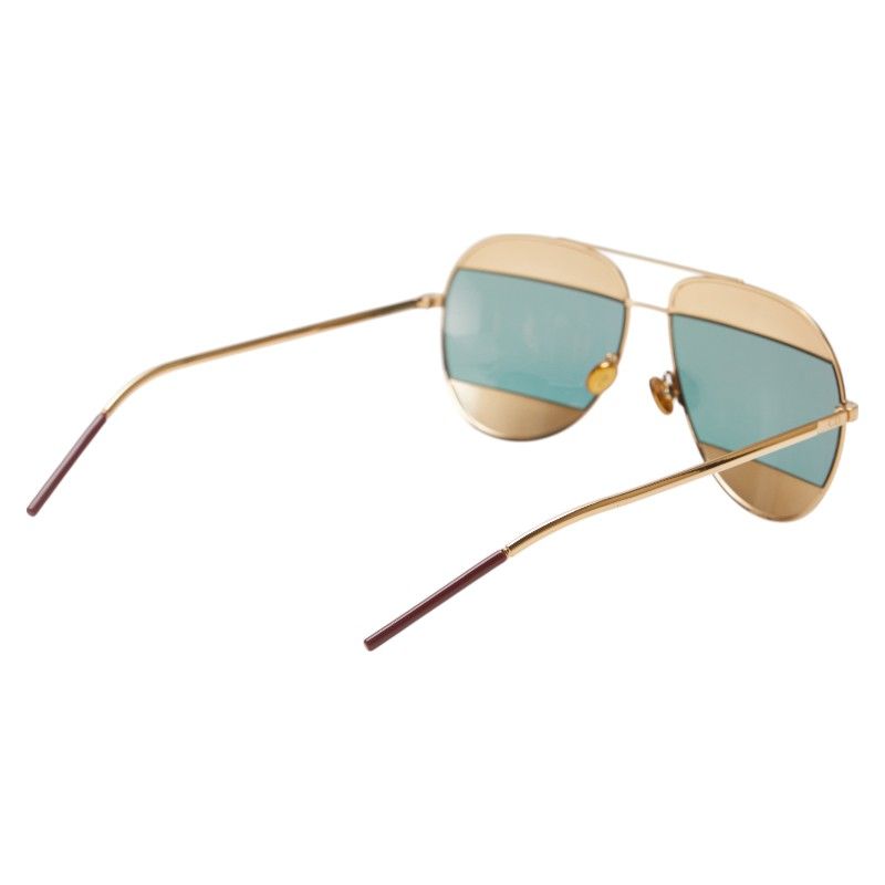 Dior Split CD Logo Tee a Dos Rop Gold Wine Red Plastic Women's Dior