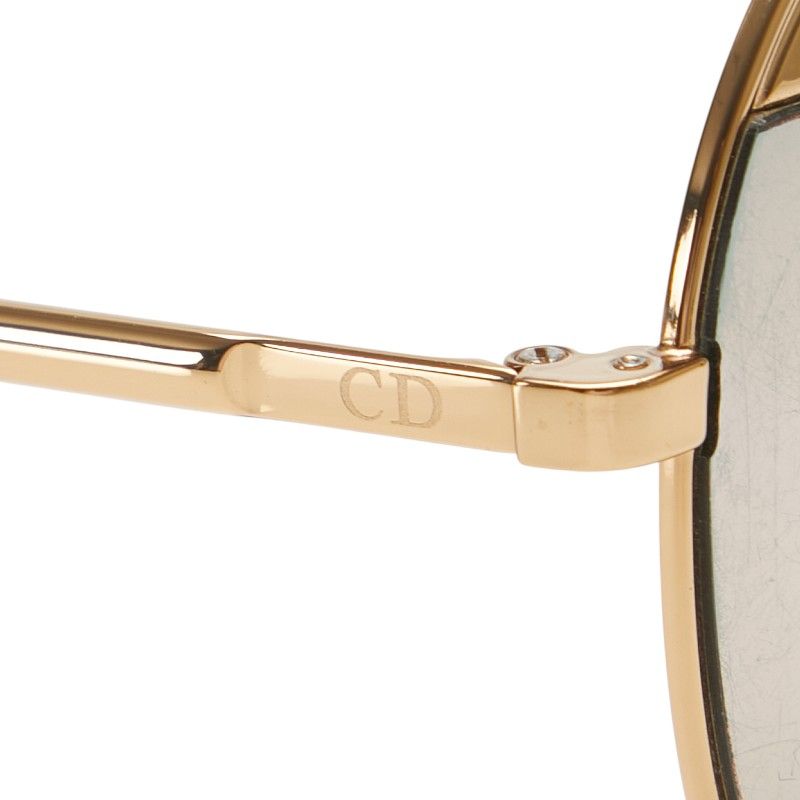 Dior Split CD Logo Tee a Dos Rop Gold Wine Red Plastic Women's Dior