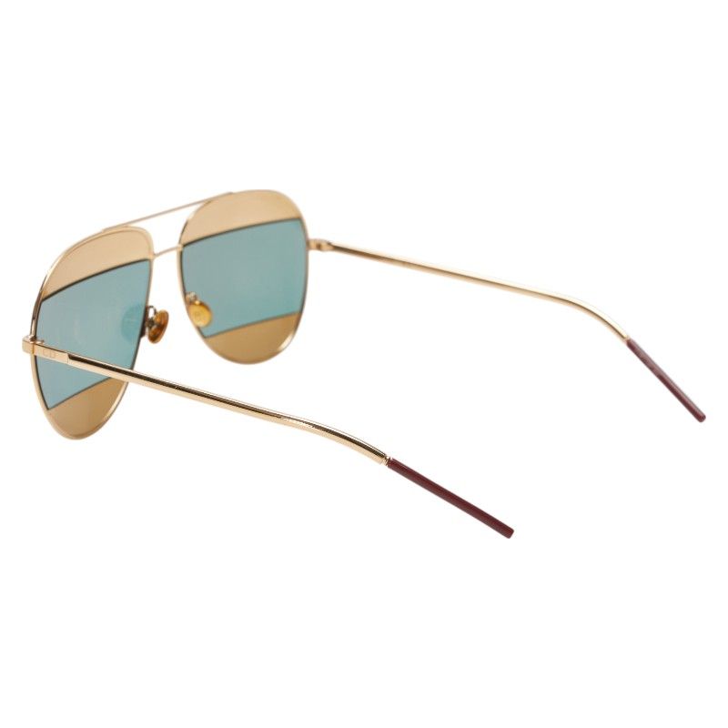 Dior Split CD Logo Tee a Dos Rop Gold Wine Red Plastic Women's Dior