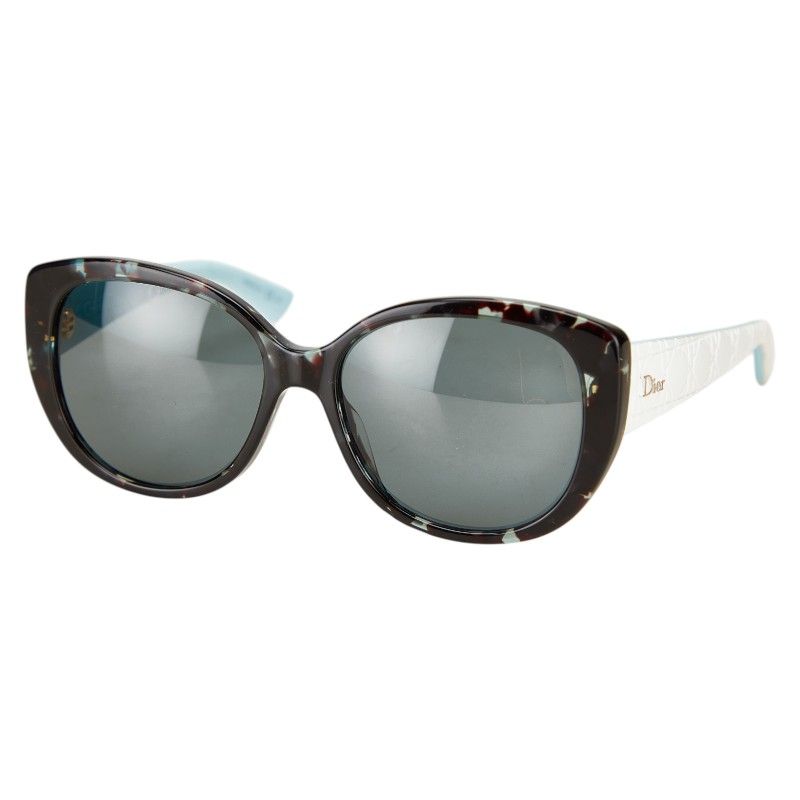 Dior Lady 1r Canage Black Blue White Plastic Rubber Women's Dior