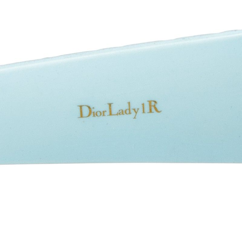 Dior Lady 1r Canage Black Blue White Plastic Rubber Women's Dior