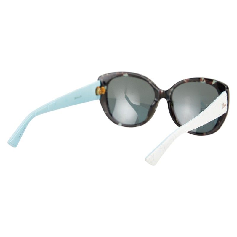 Dior Lady 1r Canage Black Blue White Plastic Rubber Women's Dior