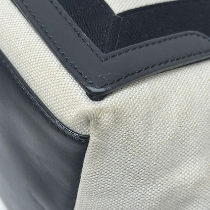 Balenciaga Tote Bag Navy Cabas S 339933 Ivory and Black Leather