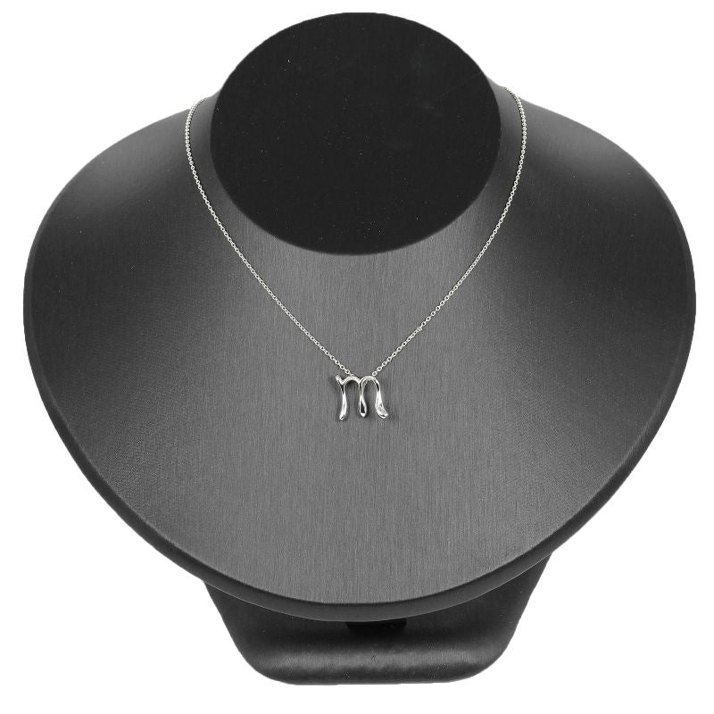 Tiffany & Co Letter M Initial M Silver 925 Ladies 2.1g Necklace