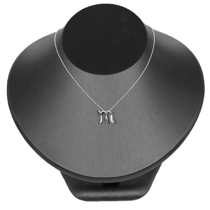 Tiffany & Co Letter M Initial M Silver 925 Ladies 2.1g Necklace
