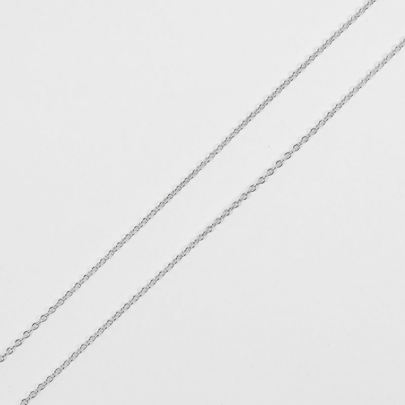 Tiffany & Co Letter M Initial M Silver 925 Ladies 2.1g Necklace