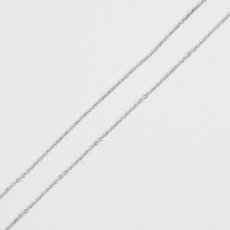 Tiffany & Co 1837 Round Lock Silver 925 Ladies 2.55g Necklace