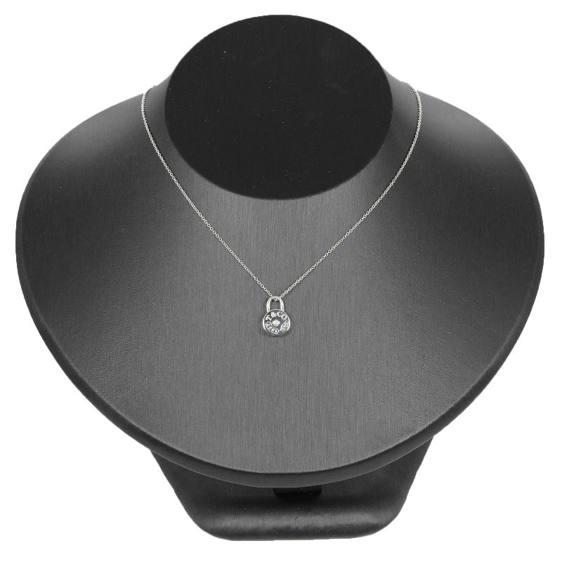 Tiffany & Co 1837 Round Lock Silver 925 Ladies 2.55g Necklace