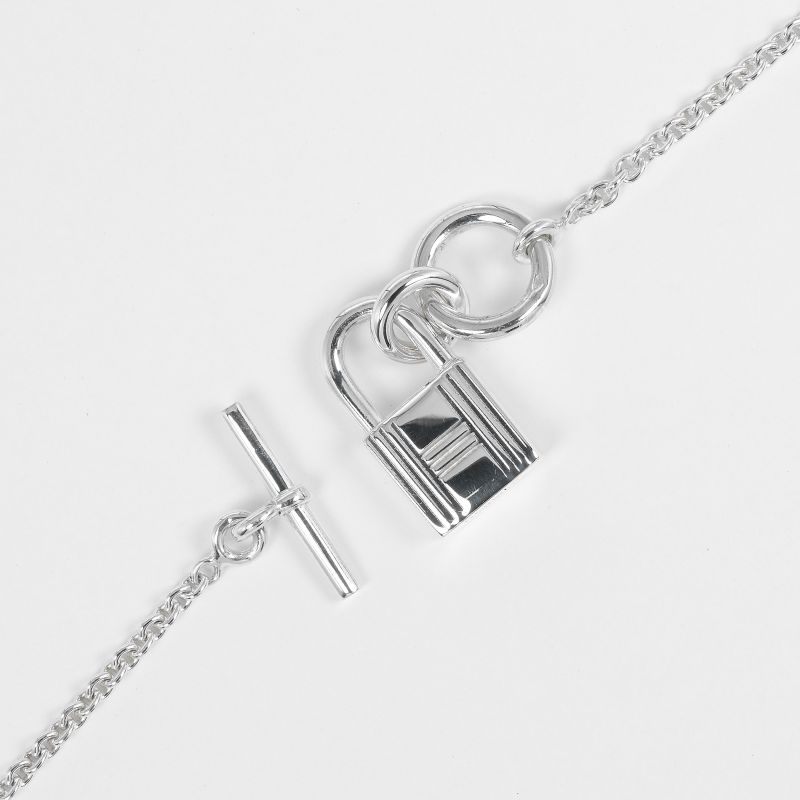 Hermes Cadenas Amulet Silver 925 Ladies 12.16g Necklace