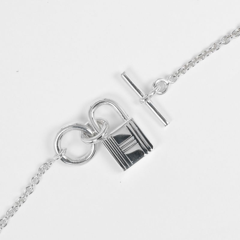 Hermes Cadenas Amulet Silver 925 Ladies 12.16g Necklace