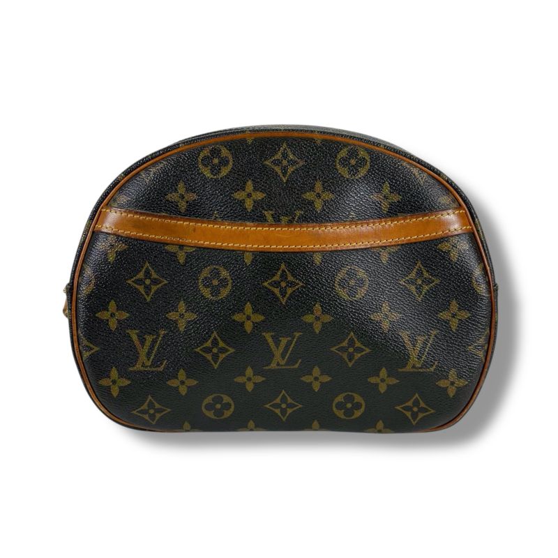 Louis Vuitton Shoulder Bag Blois Monogram Leather Brown Pochette M51221