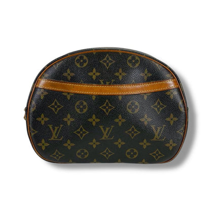 Louis Vuitton Shoulder Bag Blois Monogram Leather Brown Pochette M51221