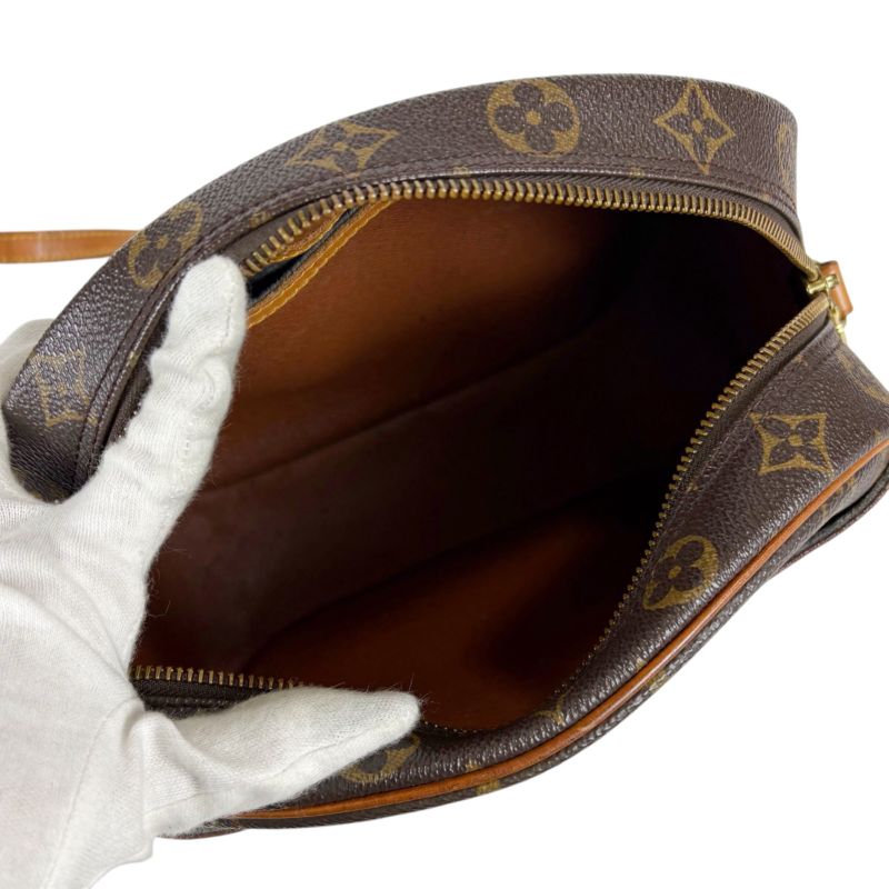 Louis Vuitton Shoulder Bag Blois Monogram Leather Brown Pochette M51221