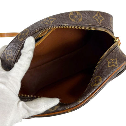Louis Vuitton Shoulder Bag Blois Monogram Leather Brown Pochette M51221