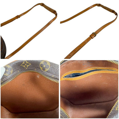 Louis Vuitton Shoulder Bag Blois Monogram Leather Brown Pochette M51221