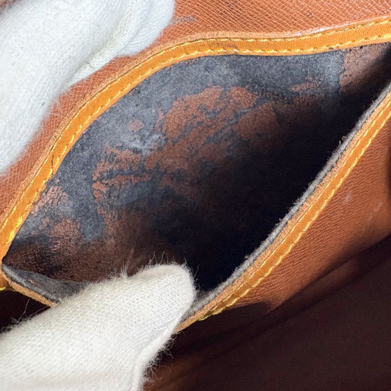 Louis Vuitton Shoulder Bag Blois Monogram Leather Brown Pochette M51221