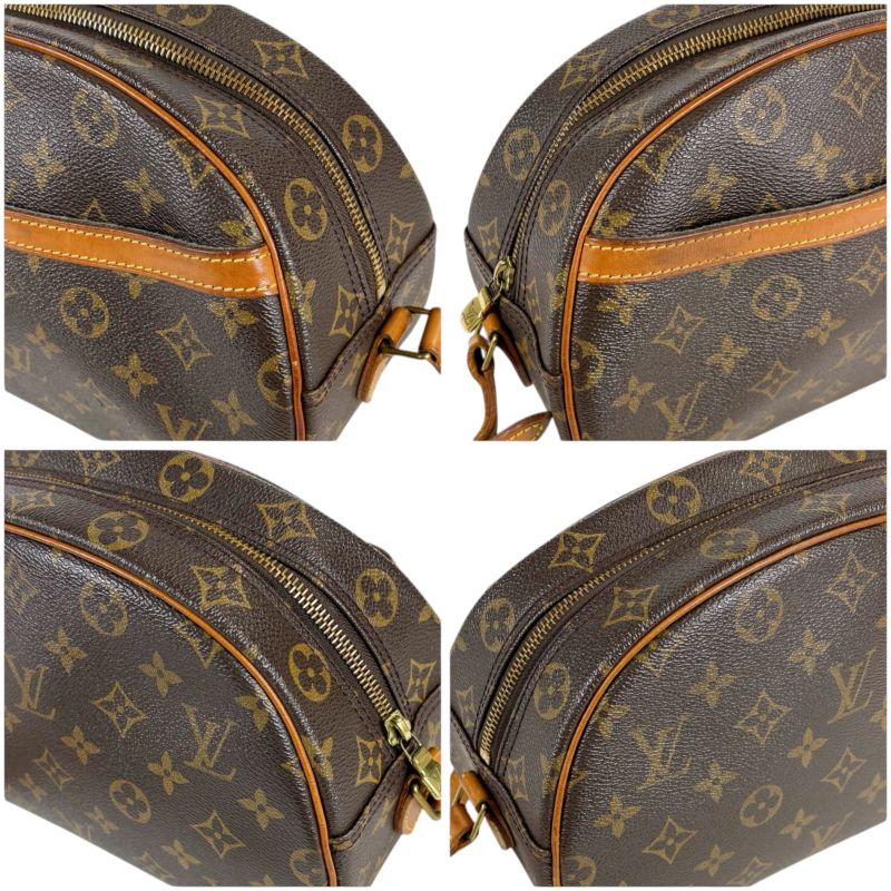 Louis Vuitton Shoulder Bag Blois Monogram Leather Brown Pochette M51221