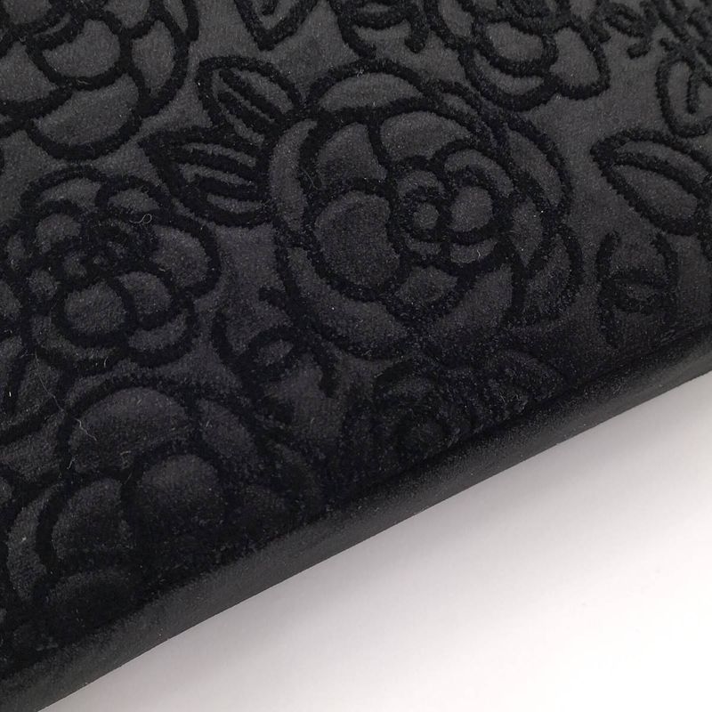 Chanel Chain Shoulder Pouch Velvet Black