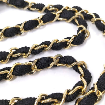 Chanel Mini Matelasse Chain Shoulder Bag Satin Black