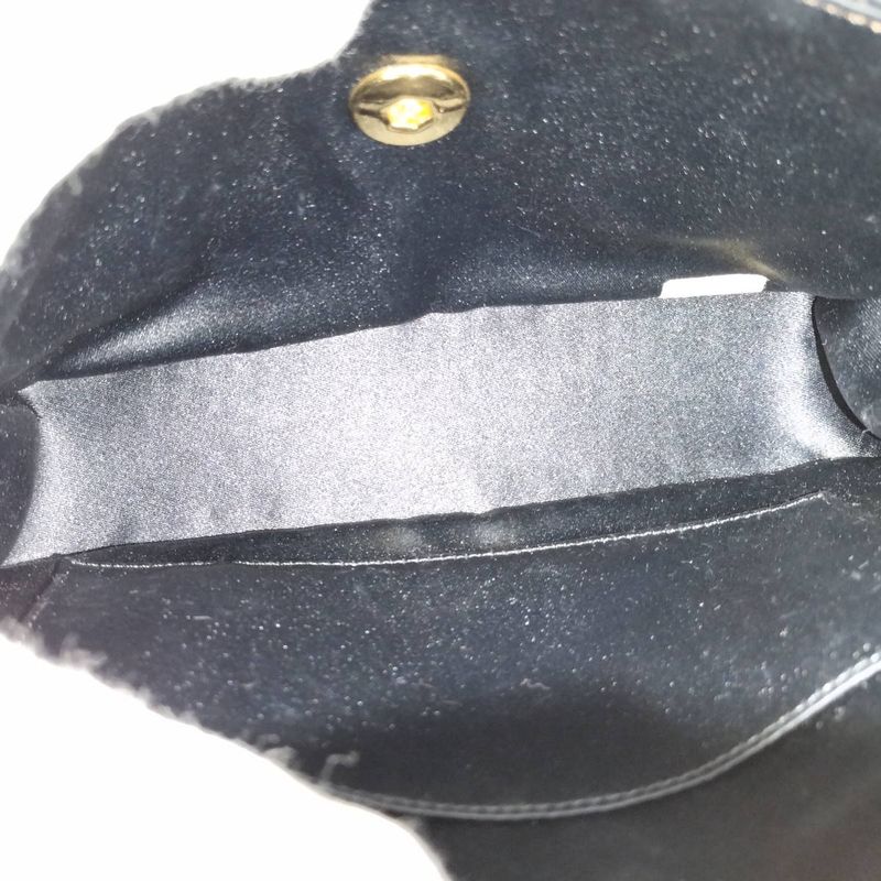 Chanel Mini Matelasse Chain Shoulder Bag Satin Black