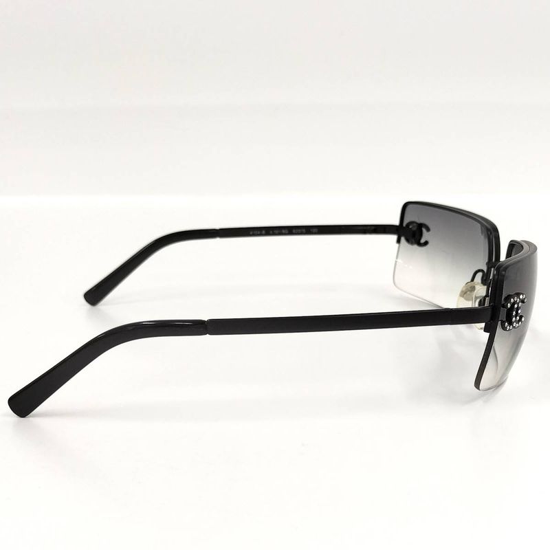 Chanel Sunglass Es Coco Rhinestone in Black Series 4104-B