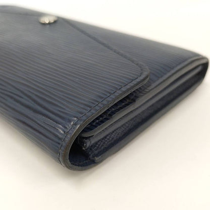 Louis Vuitton Long Foldable Wallet Portefeuille Sarah Epi in Indigo Blue M61726