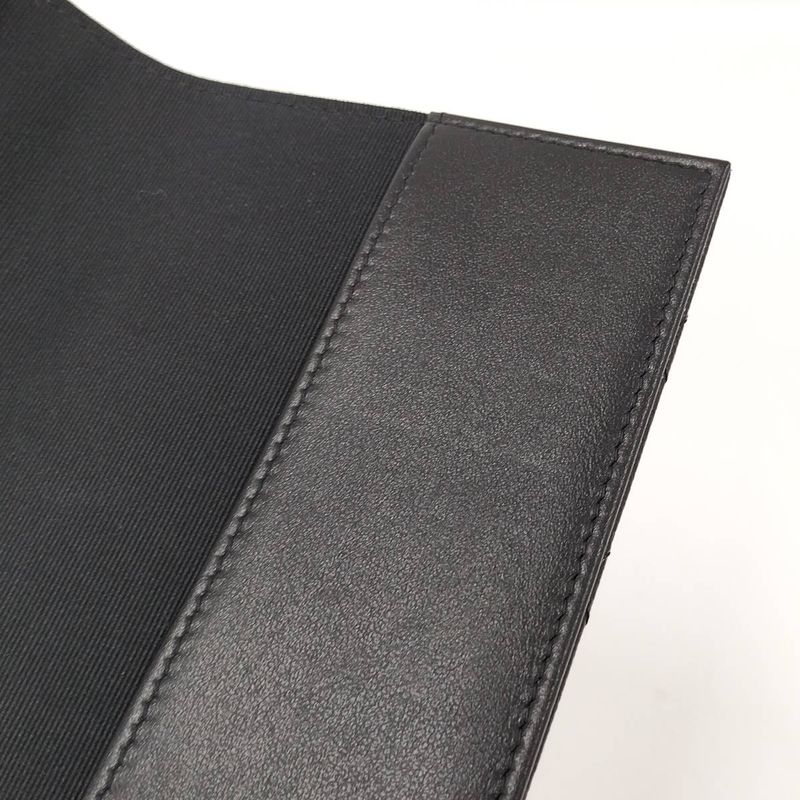 Chanel Pass Port Case Matelasse Caviar Skin Coco Mark Leather Black