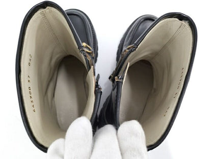 Gucci Horsebit Boots Leather Black Size 37 643900