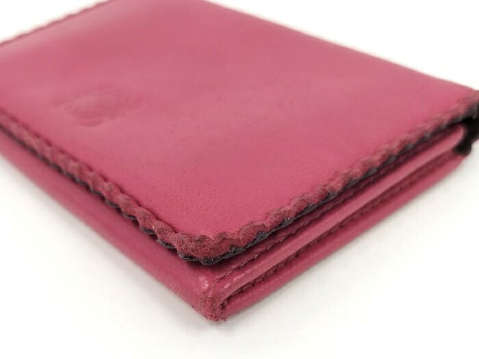 Loewe Card Case Leather Pink