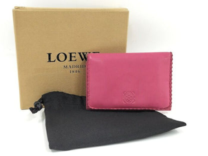 Loewe Card Case Leather Pink