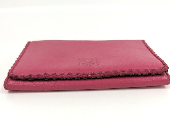 Loewe Card Case Leather Pink