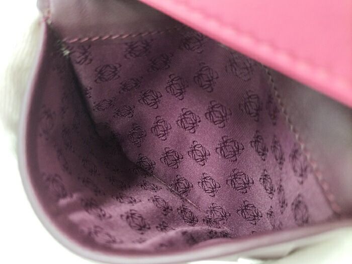 Loewe Card Case Leather Pink