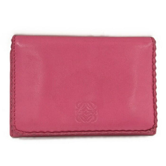 Loewe Card Case Leather Pink