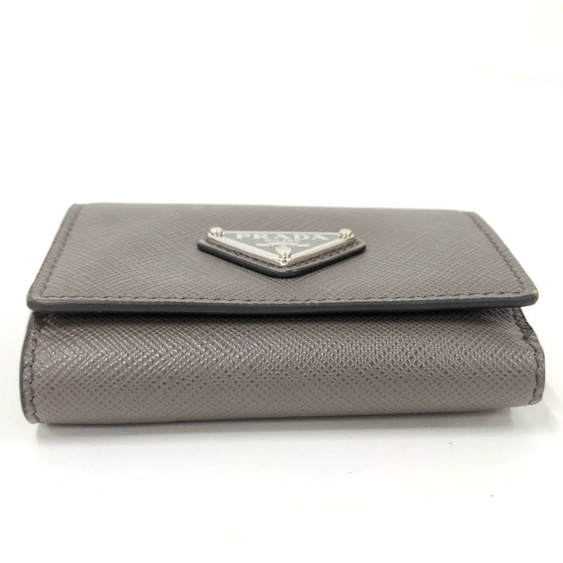 Prada Trifold Wallet Saffiano Leather Graige 2mh042