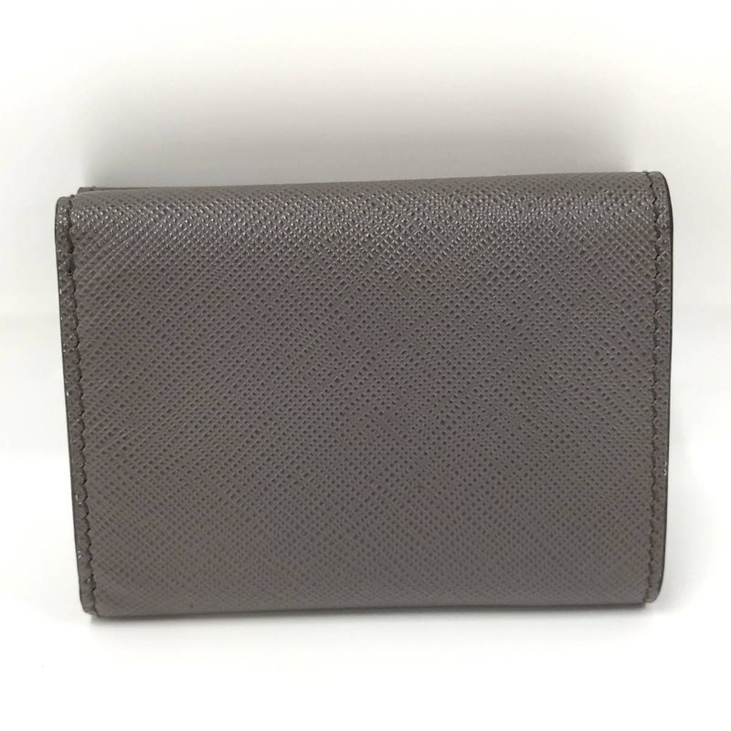 Prada Trifold Wallet Saffiano Leather Graige 2mh042