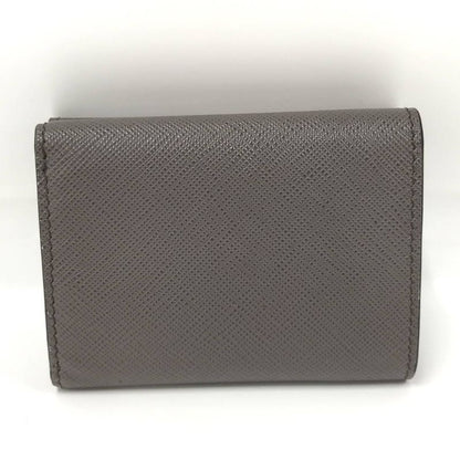 Prada Trifold Wallet Saffiano Leather Graige 2mh042