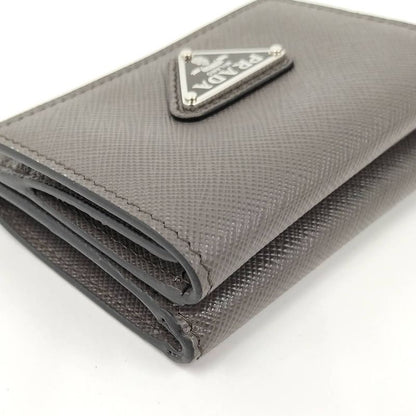 Prada Trifold Wallet Saffiano Leather Graige 2mh042