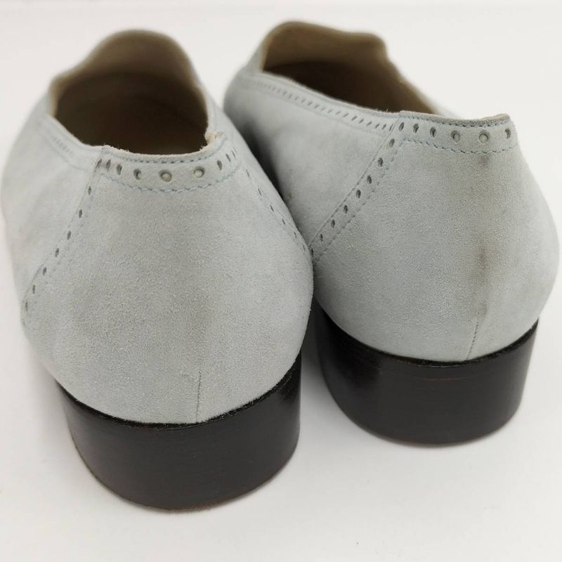 Chanel Loafer Coco Mark Suede Size 36 Light Blue