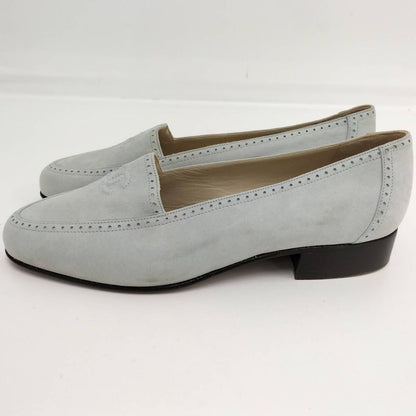 Chanel Loafer Coco Mark Suede Size 36 Light Blue