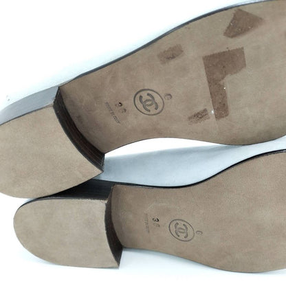 Chanel Loafer Coco Mark Suede Size 36 Light Blue