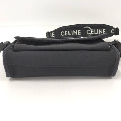 Celine Messenger Body Cross Bag Shoulder Bag Canvas Black 110062dmt