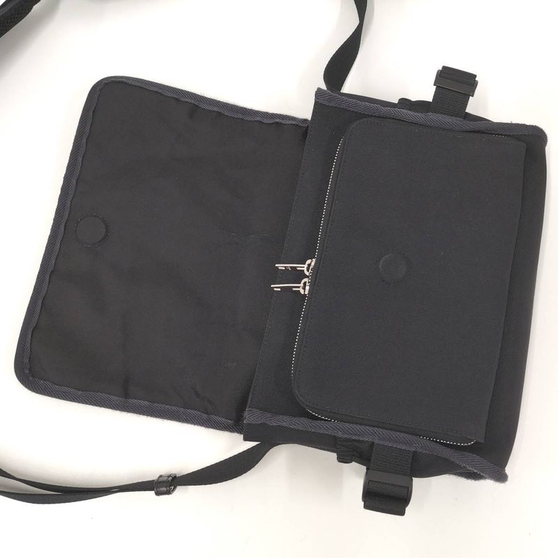 Celine Messenger Body Cross Bag Shoulder Bag Canvas Black 110062dmt