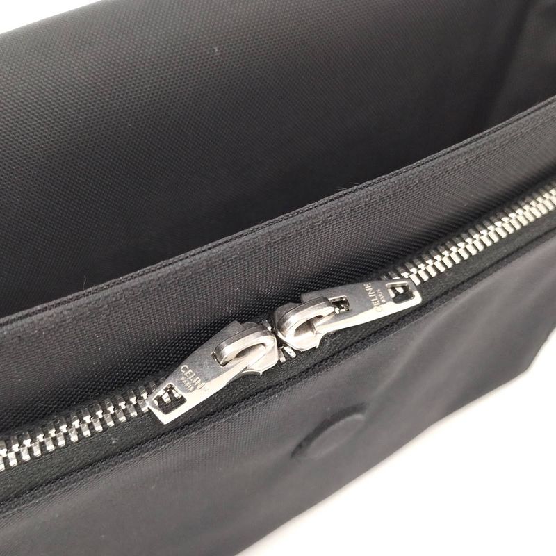 Celine Messenger Body Cross Bag Shoulder Bag Canvas Black 110062dmt